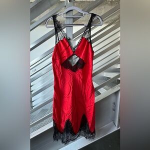 Zara Red Slip Dress